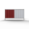 Mobile fence Trapez | Sheet metal panel: red / white | height: 1.20 m